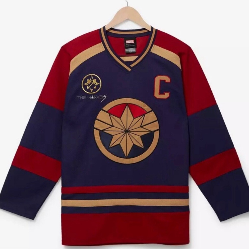 Marvel The Marvels Carol Danvers
Hockey Jersey